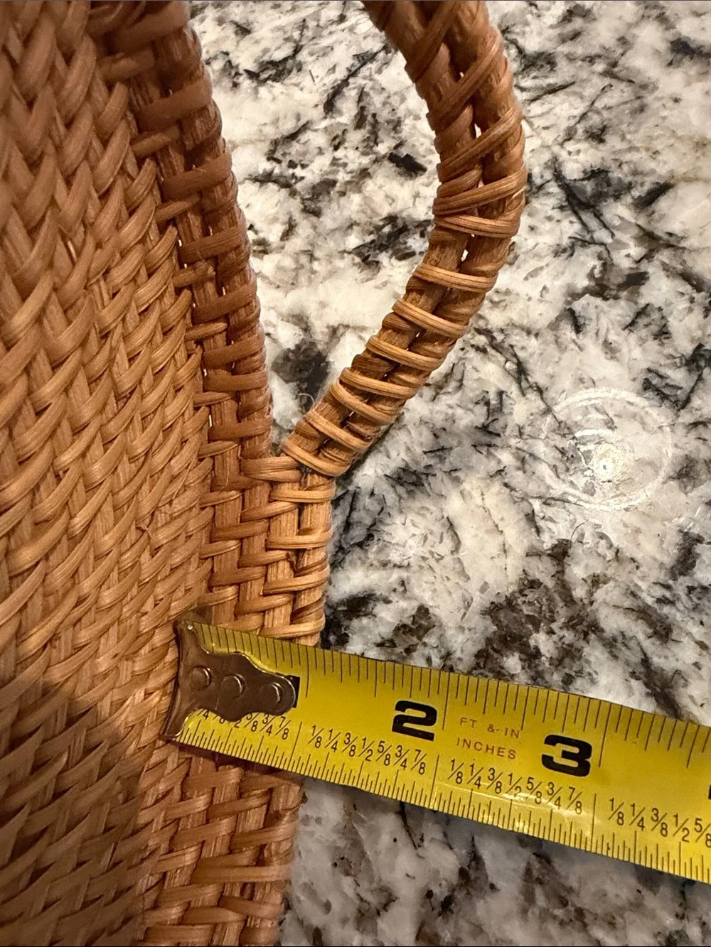 Threshold Woven Round Tray in Tan